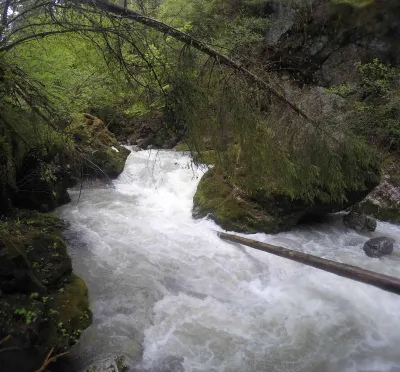 Entrée de la Gorge - Premier seuil - vue aval - 40cm à l'échelle